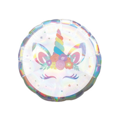 Palloncino Foil Olografico Iridescente Unicorno 17" - 42cm pz1