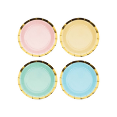 Piatto Carta Dessert Pastel Celebration cm18 pz8