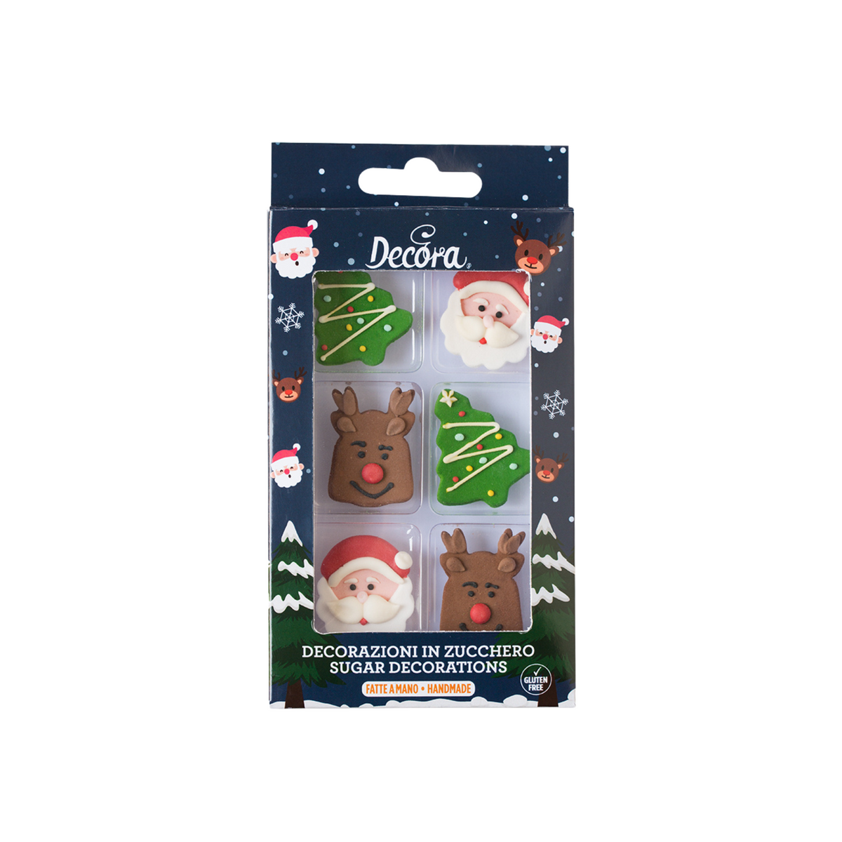 Decorazioni Zucchero Natalizie Decora kit da 6pz