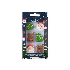 Decorazioni Zucchero Natalizie Decora kit da 6pz