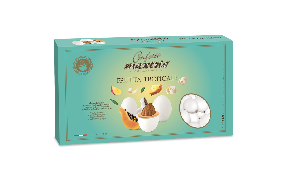 Confetti Maxtris Ciocomandorla Gusto Frutta tropicale  cf 1kg gluten free