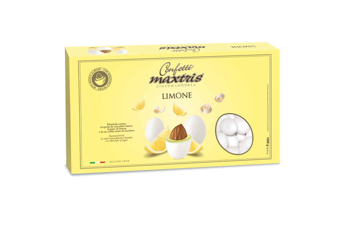 Maxtris Ciocomandorla Lemon Flavor drazsé cf 1kg gluténmentes
