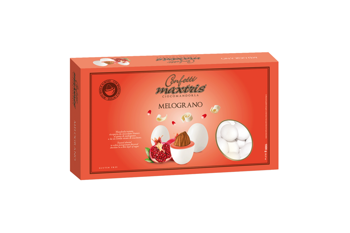 Confetti Maxtris Ciocomandorla Gusto Melograno cf 1kg gluten free