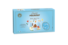 Maxtris Ciocomandorla Gusto Mix gyümölcs drazsé, világoskék színű cf 1kg gluténmentes