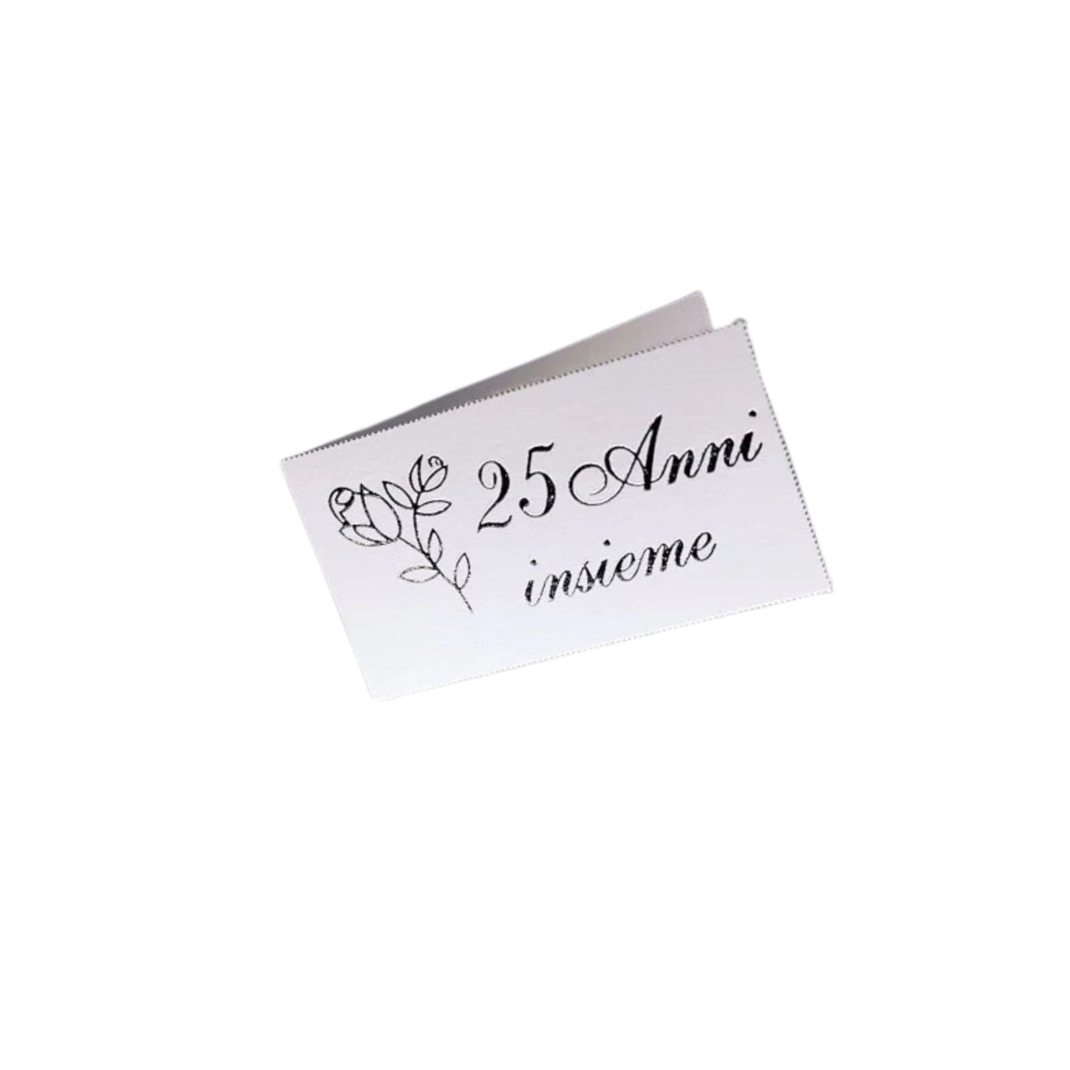 Biglietti Bomboniera Nozze D'Argento pz100 a cf.