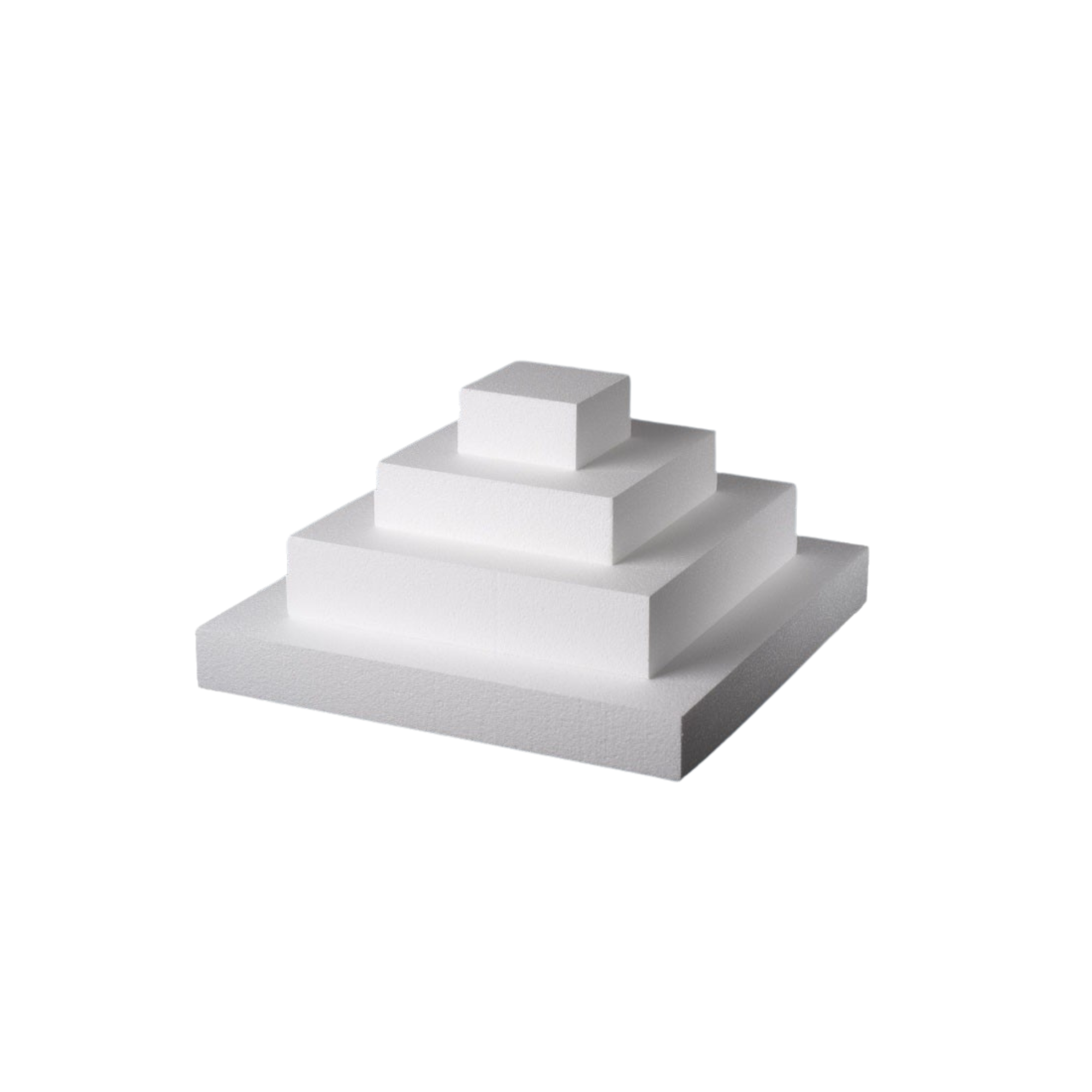 Base Polistirolo Quadrato Bianco Altezza cm 7,5 pz1
