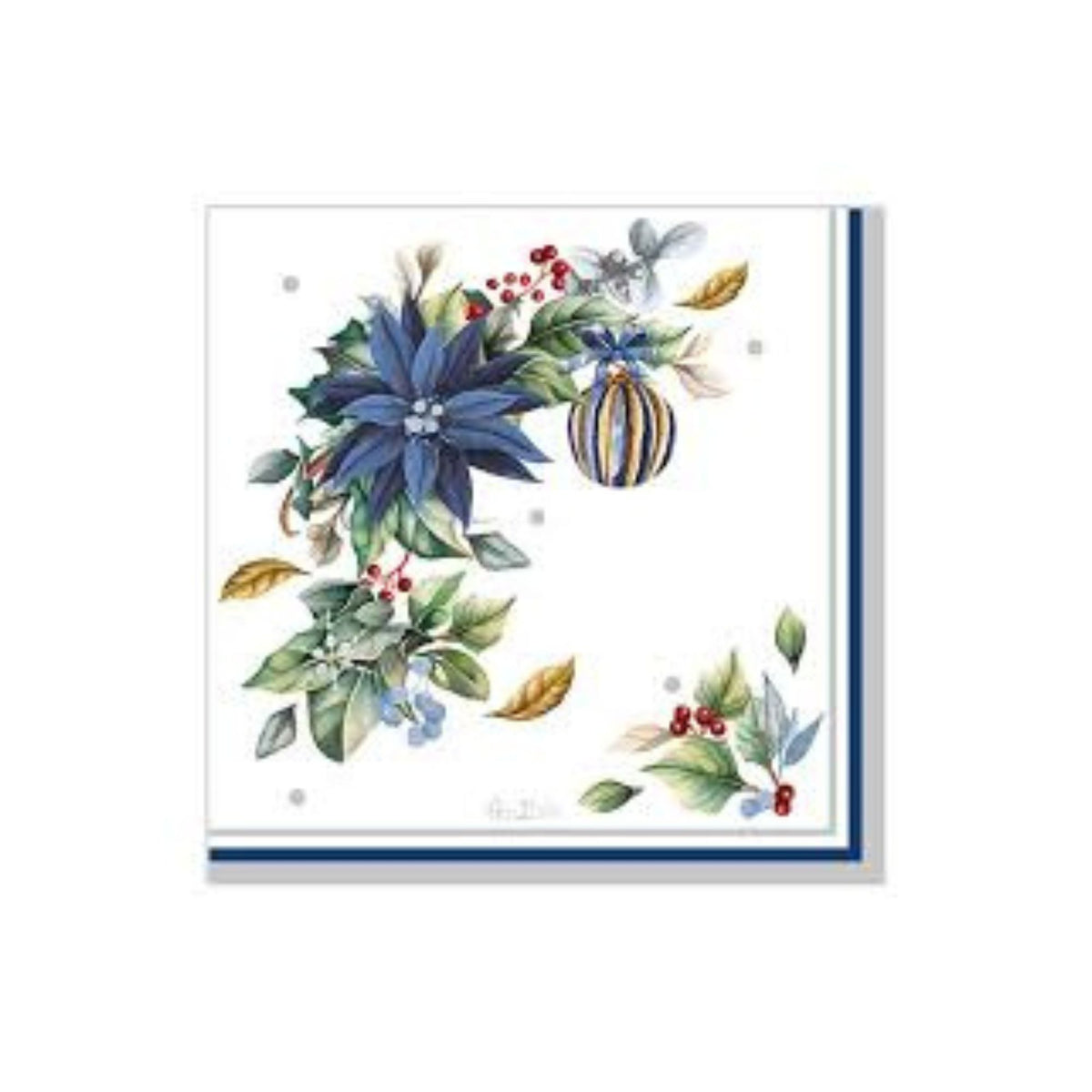 Tovagliolo Carta Natale "Bright Christmas" cm33x33 pz16 a cf.