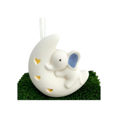 Bomboniera Diffuser Ceramic Elephant Celestial Moon with LED pz1
