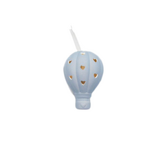 profumatore Mongolfiera  Porcellana Celeste cm 6x12 pz1