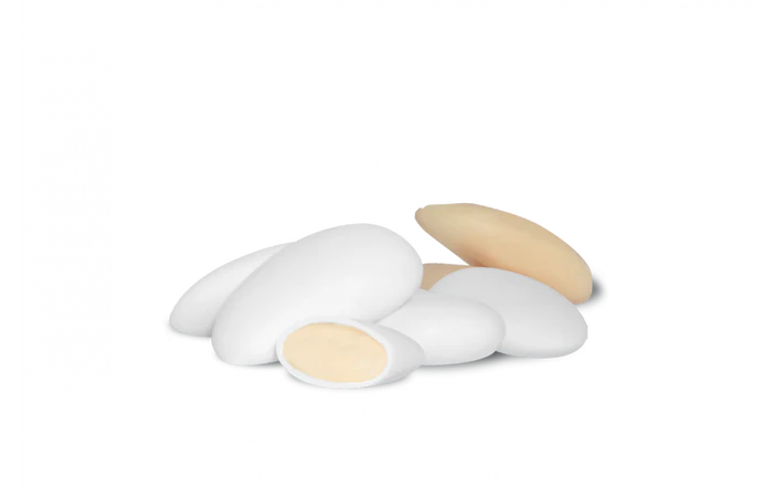 Confetti Maxtris Sposa Novella Mandorla Classica Bianca cf. 1 Kg Gluten Free e Koscer