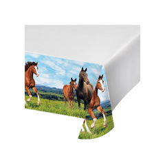 Tovaglia Plastica Cavalli Horse and Pony cm137x259 pz1