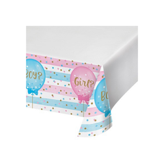 Tovaglia Plastica Gender Reveal  cm137x259 pz1