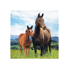 Tovagliolo Cavalli  Horse and Pony cm33x33 16pz