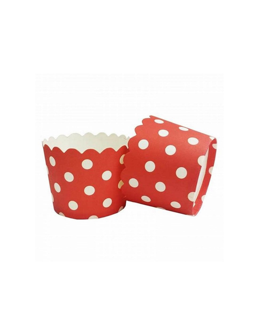 Pirottini Carta da Forno Grandi  Pois Rossi Cm 7x5,5 Pz. 12 a cf.